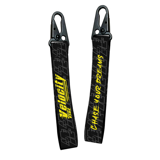 HoldFast Keychain Black and Yellow