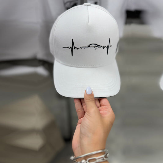 Cap Heart Beat White