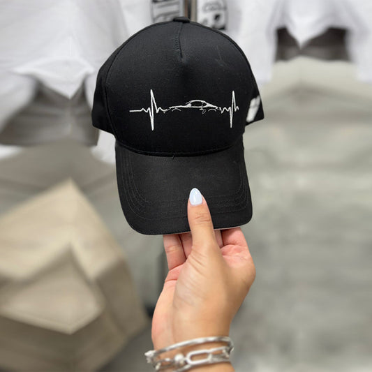 Cap Heart Beat Black